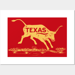 1940's Texas Steer Posters and Art